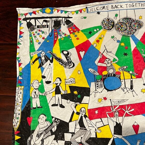 LUSH Limited Edition Scarf Bandana Knot Wrap Organic Cotton 26" Square - Picture 6 of 10